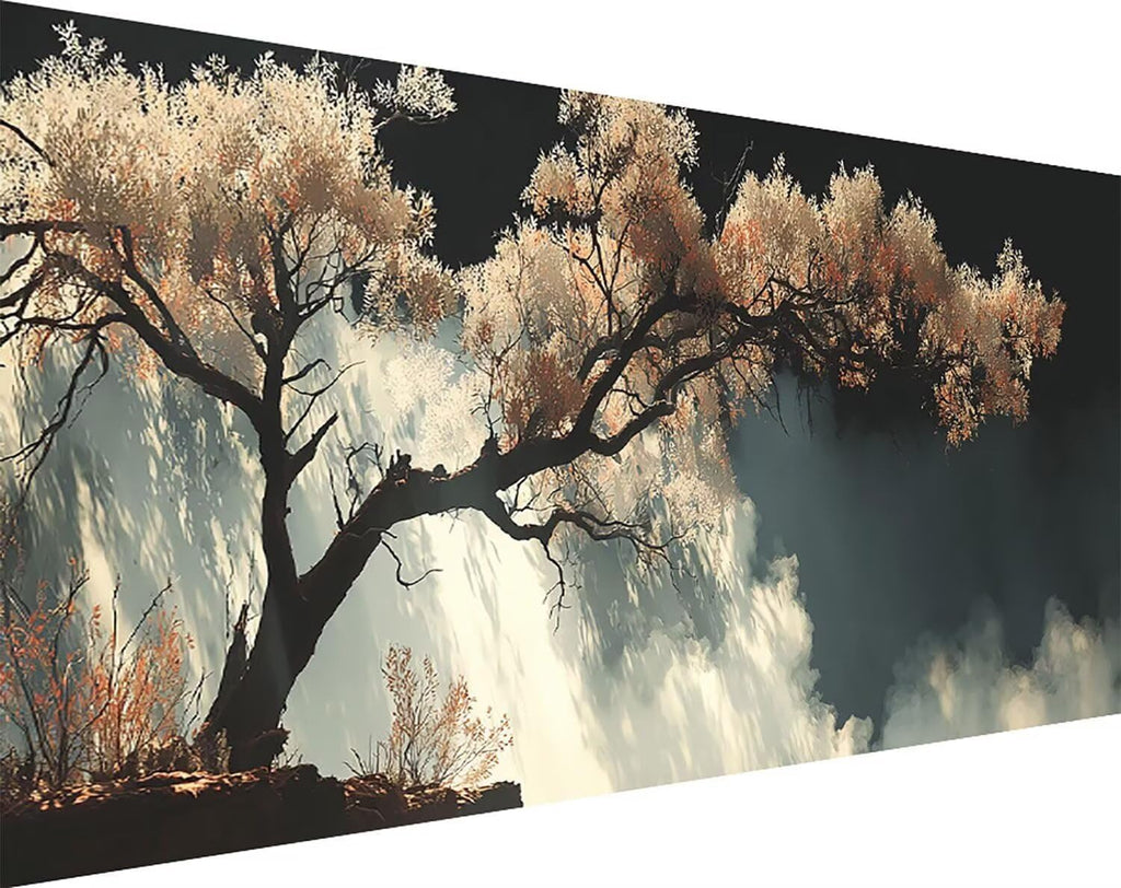 Landscape Dimond Painting Kit, Tree Diamond Art Kits for Adults, 5D Square Full Dirll Crystal Dots Gem Art Paintings Embroidery Crafts Picture Beginners, Room Decor, Gifts for Women 40x80in tb3-7h