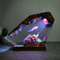Axolotl Resin Lamp,Handcrafted 3D RGB Axolotl Night Light with Wooden Base for Home Office Decor,Unique Axolotl Gifts, Birthday Valentine's Day Gifts for Women & Men (M 8'X5')