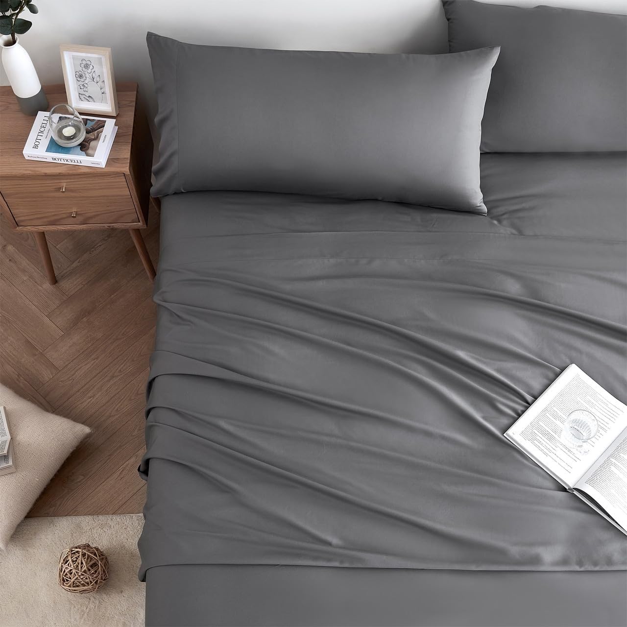 Byourbed Snorze® Cloud Sheet Set - Coma Inducer® Ultra Cozy - Full in Charcoal