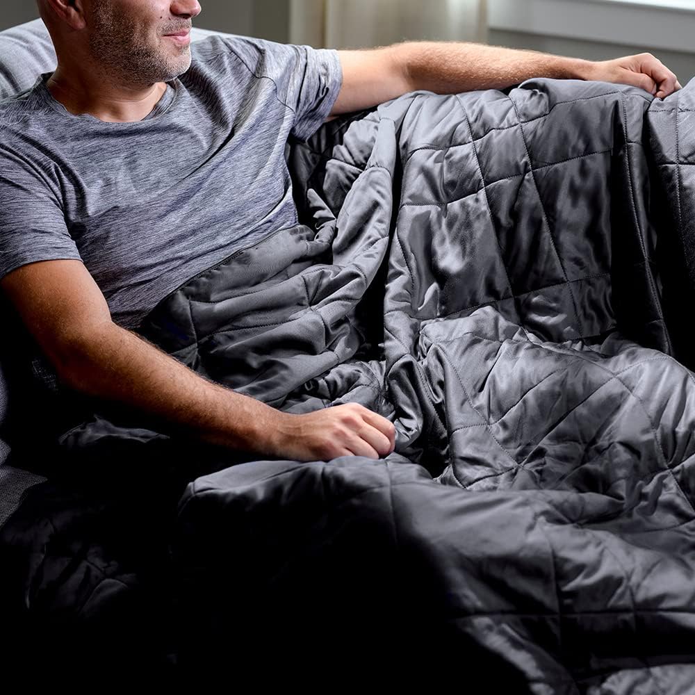 LUXOME Lightweight Blanket | 100% Rayon (Viscose) from Bamboo Fabric & Fill | Full/Queen - 86'x92' | Super Soft | Thermal-Regulating | Charcoal