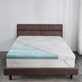 Extra Firm Mattress Topper Short King Size 3 Inch, Cooling Gel+Bamboo High Density Support Mattress Topper with Removable Cover, Bed Topper for Pain Relief CertiPUR-US, 71''x74''
