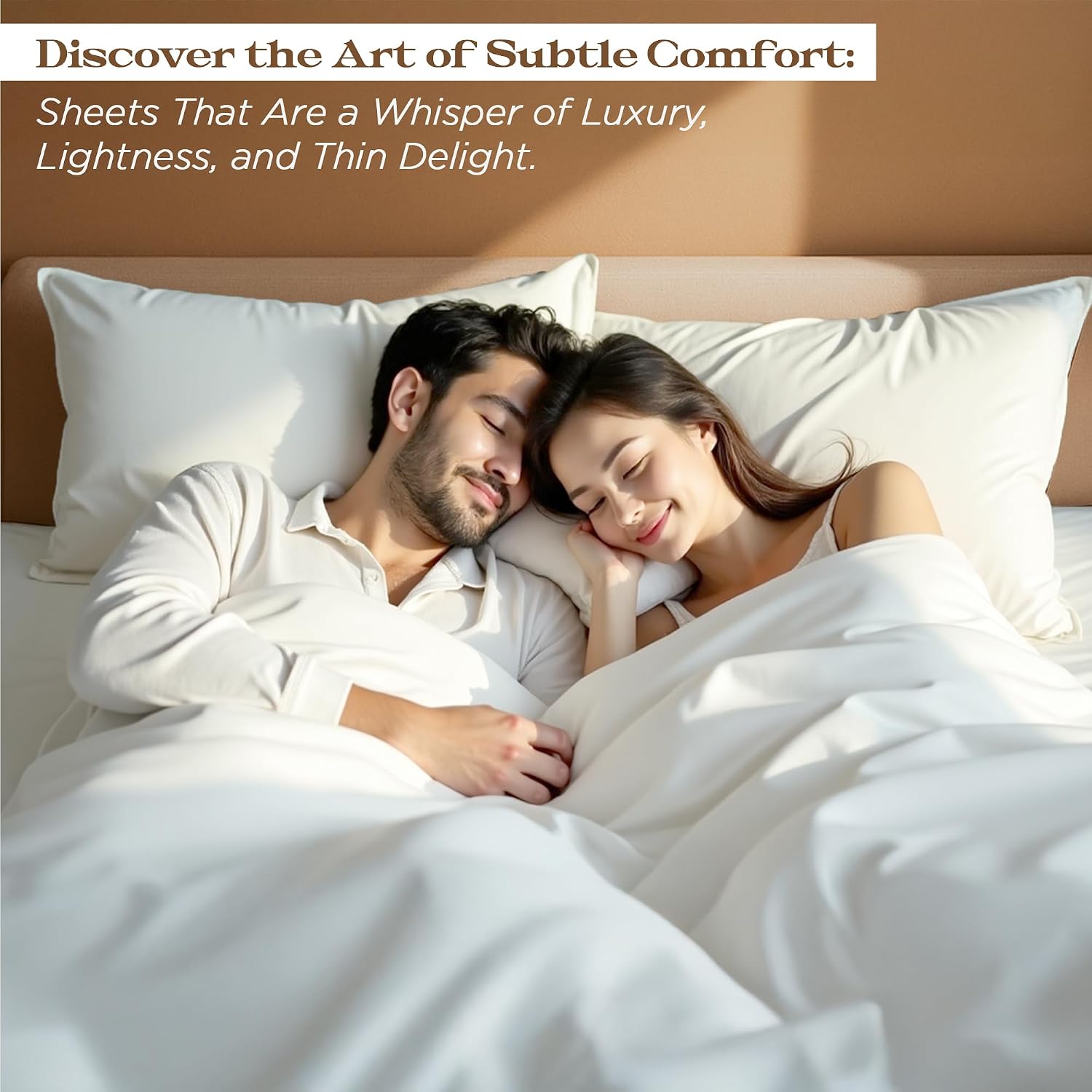 Bluemoon Homes Queen Size Egyptian Cotton Sheets, 1500 Series, 4Pc Sheets Set, Smooth Sateen Weave Queen Sheet, 16' Deep Pocket, Ultra Luxury Sheet Set - White