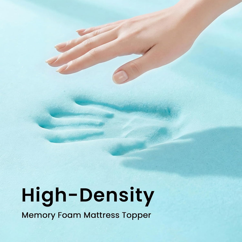 Czpalo 3 Inch Gel Memory Foam Mattress Topper Full, Cooling Mattress Topper with Removable & Washable Cover, CertiPUR-US Certified