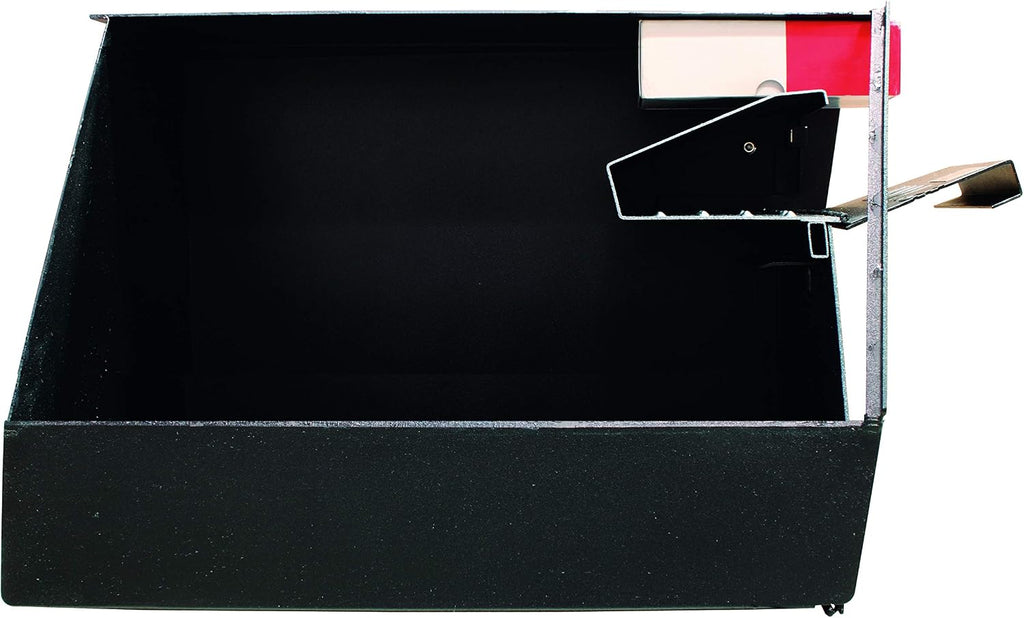 Mail Boss 7106 Curbside Steel Post Mount Security Locking Mailbox, Black, Extra Large, 21 in. D x 11.125 in. W x 13.75 in. H