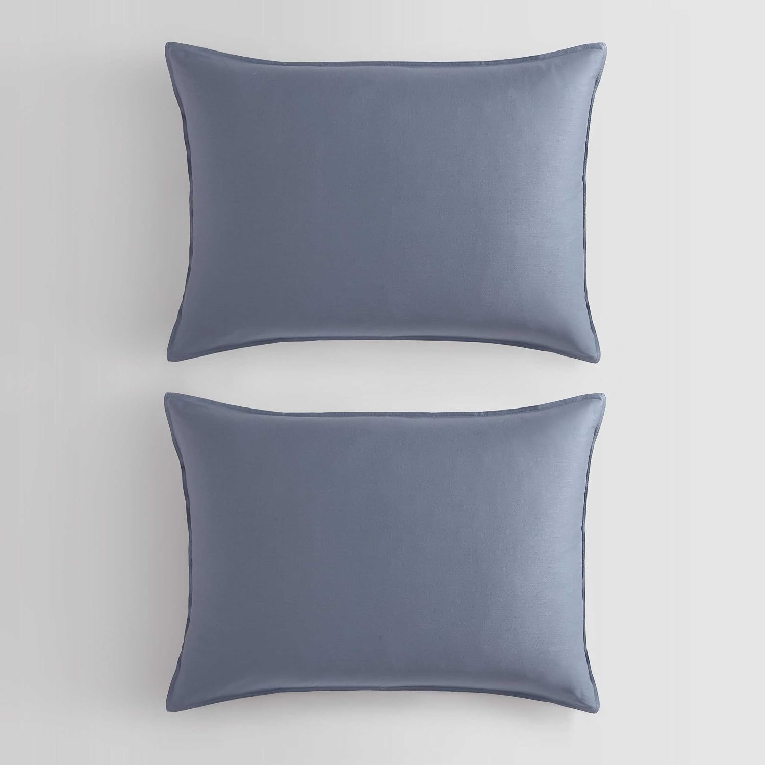 Calvin Klein - King Duvet Cover Set, Organic Cotton Sateen Bedding, Luxuriously Soft Home Decor, GOTS Certified (Organic Earth Dusk Blue, King)