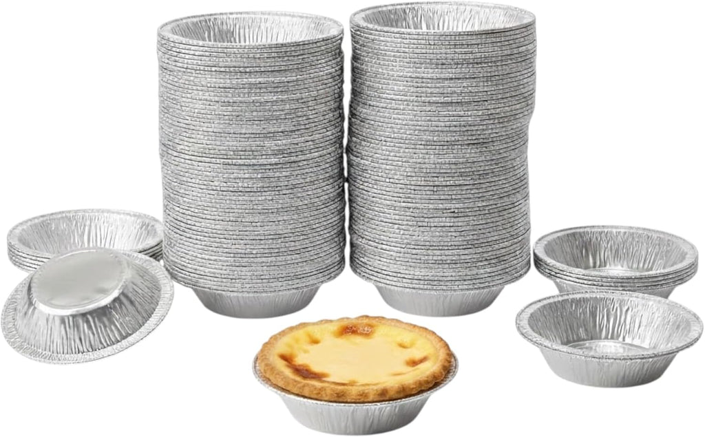 1000 Pack Mini Pie Pans - 3 Inch Disposable Aluminum Foil Tart Tins - Small Individual Portion Baking Pans for Tarts, Quiche, and Cheesecakes - Made in USA