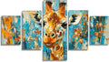 Giraffe Diamond Art 5 Piece Diamond Painting Graffiti 5D DIY Full Square Drill Dimond Art Paintings Crystal Crafts for Adults Gem Painting for Home Decor, Large Artwork for Wall 44 x 90 Inch, Model114
