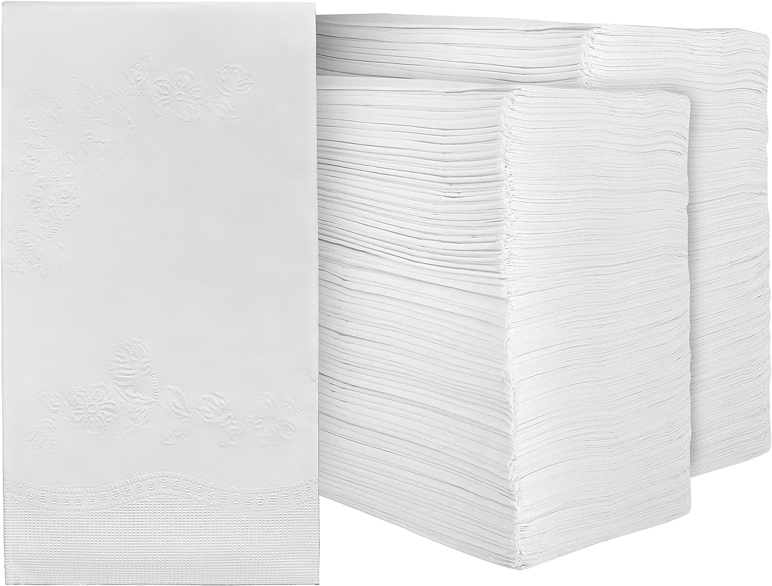 Premium White Napkins, 1/8 Fold Dinner Napkin, Bulk Pack 2400 Count