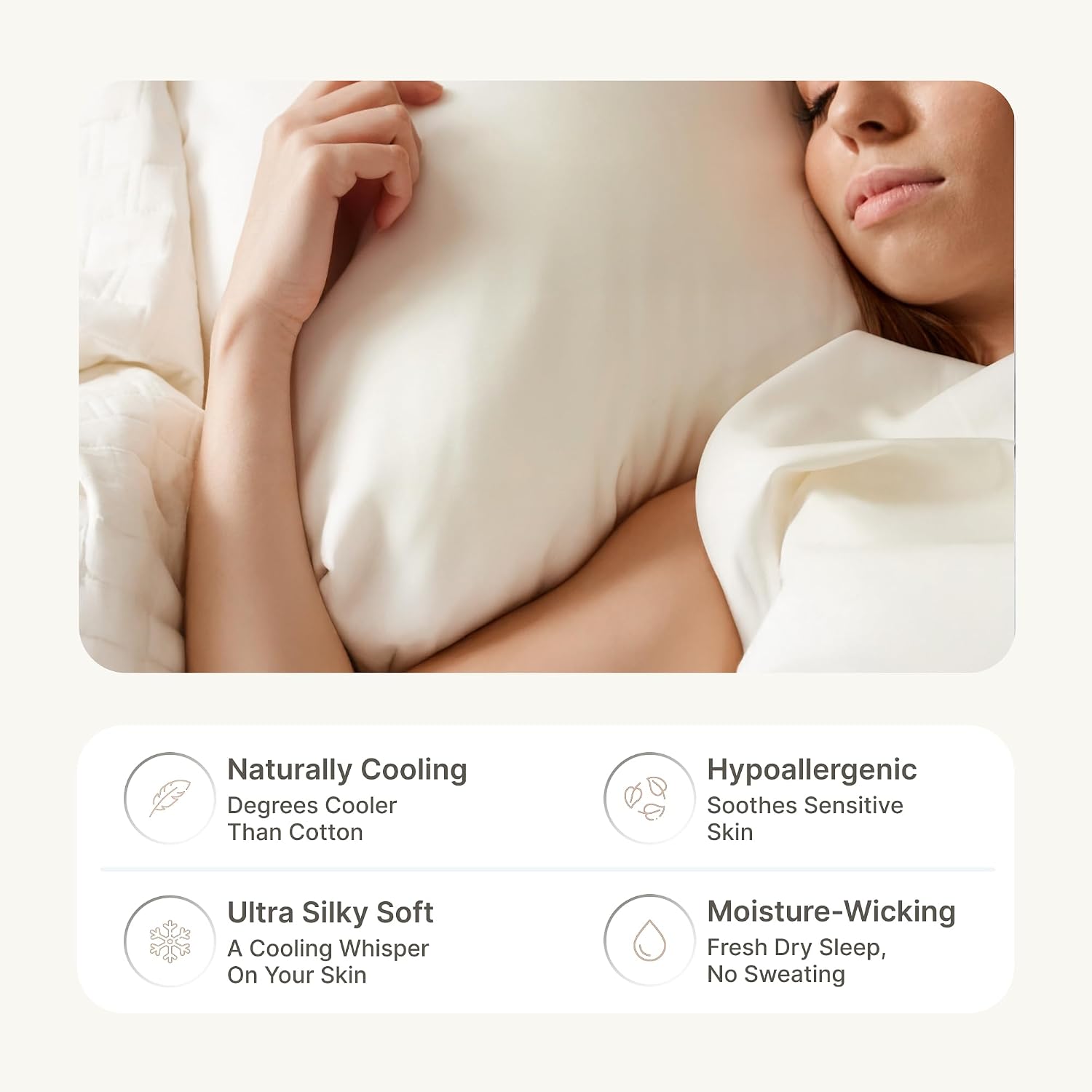 BedVoyage - TwinXL Viscose from Bamboo Sheets Set - Luxury Twin Extra Long Sheets - Cooling Bed Sheet 18' Deep Pocket - Ultra Soft Sheet and Pillowcase Sets - Ivory