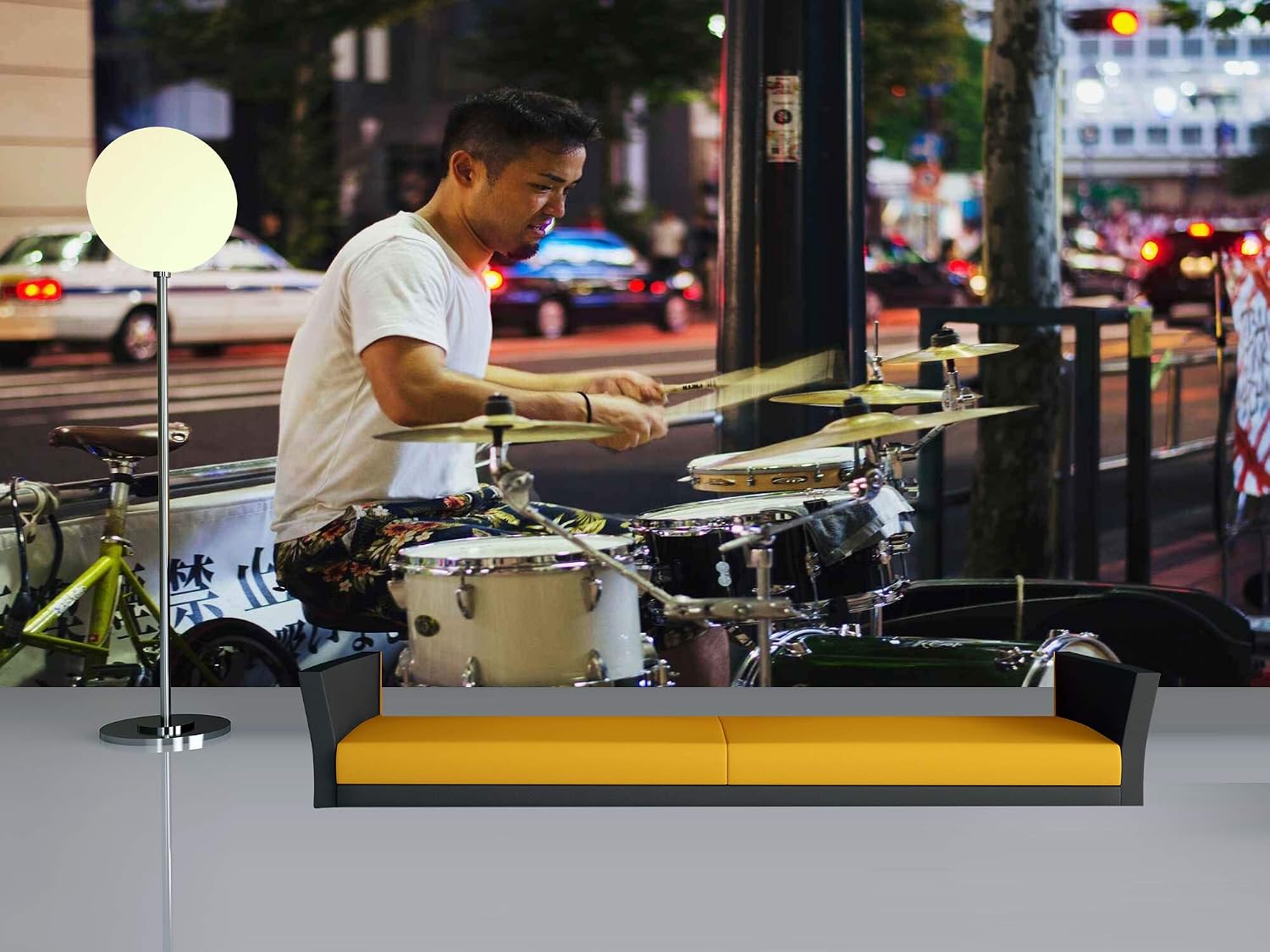 Avikalp Exclusive Awi4696 Drum Music Instrument Song Full HD Wallpapers (9 x 7 ft)