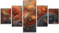 Abstract Diamond Art 5 Piece Diamond Painting Flowers 5D DIY Full Round Drill Dimond Art Paintings Crystal Crafts for Adults Gem Painting for Home Decor, Large Artwork for Wall 44 x 90 Inch, Model321
