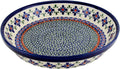 Polish Pottery Market Pie Dish 9 ¾' Handcrafted by Zaklady Boleslawiec Poland - Polish Stoneware Pie Plate, Non-Stick Round Pie Dish, Tart Pan