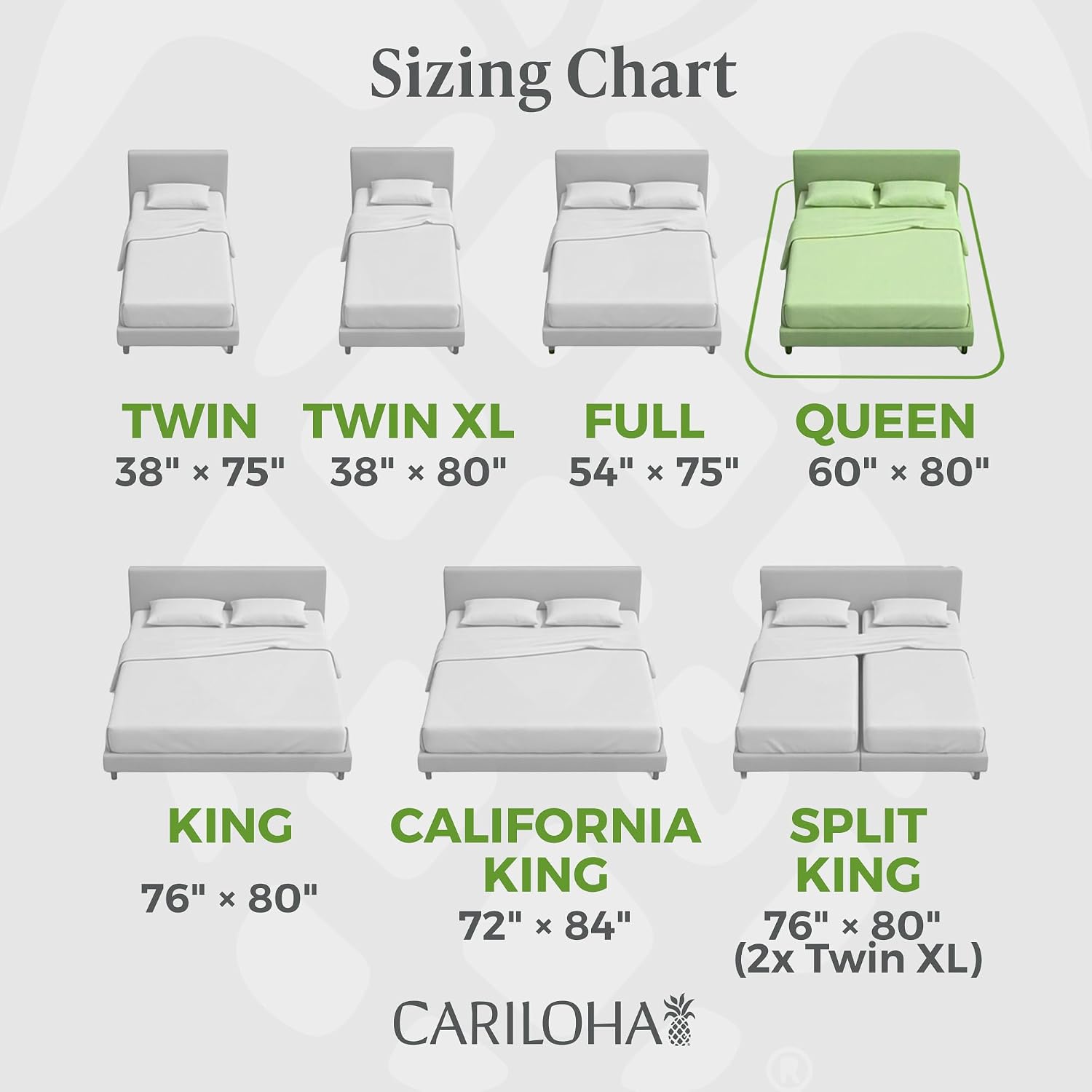 Cariloha Aloha Soft 100% Organic Bamboo Viscose Sheets – 4-Piece Queen Sheet Set – 16 in Deep Pockets – Buttery Soft, Hypoallergenic, Cooling Sheets – Oeko-TEX Standard 100 – Coastal Pine