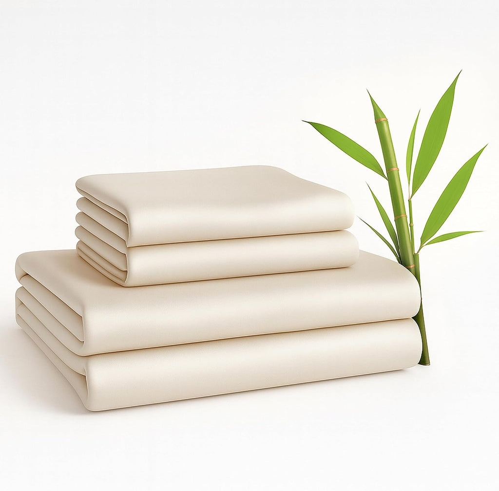 BedVoyage - TwinXL Viscose from Bamboo Sheets Set - Luxury Twin Extra Long Sheets - Cooling Bed Sheet 18' Deep Pocket - Ultra Soft Sheet and Pillowcase Sets - Ivory