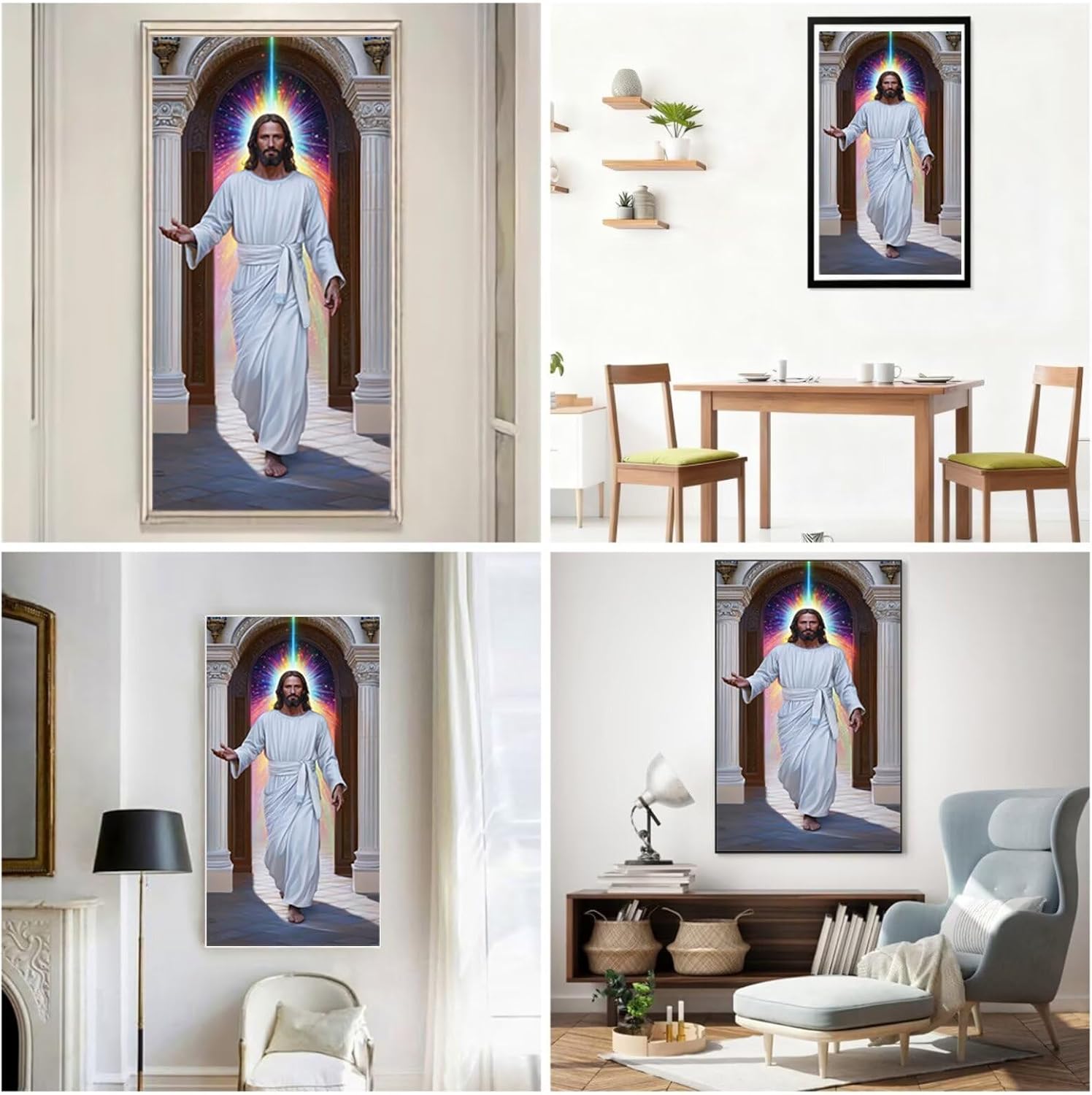 Diamond Art Kits for Adults Man Diamond Painting Kits, 5D DIY Square Aurora Full Drill Dimond Art Paintings Crystal Rhinestones Crafts for Adults for Home Wall Decor, Large Size 36 x 72 Inch, Model822