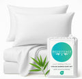BedVoyage - Viscose from Bamboo Sheets Full Size - Cooling Sheets - Luxury Bed Sheets 18' Deep Pocket - Ultra Soft Sheet and Pillowcase Sets - White