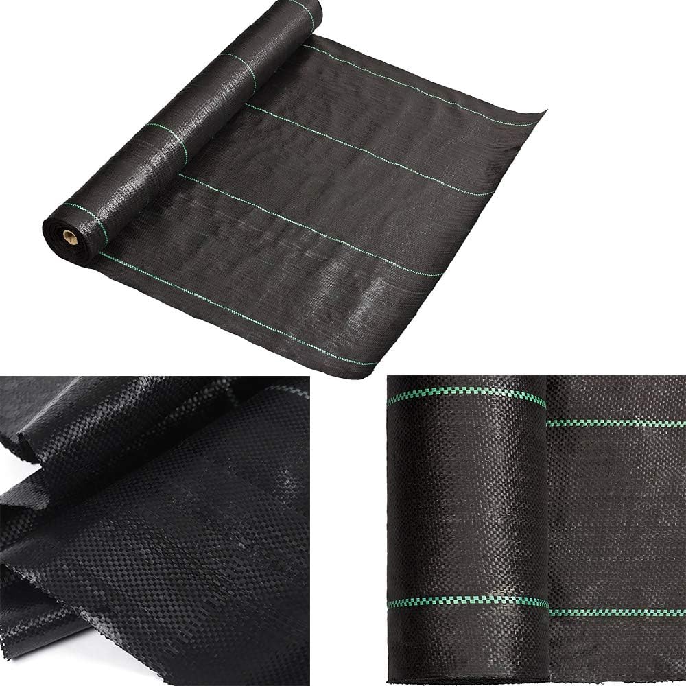 Petgrow Heavy Duty Weed Barrier Landscape Fabric for Outdoor Gardens, Non Woven Weed Blockr Fabric - Garden Landscaping Fabric Roll - Weed Control Fabric in Rolls(4FTx250FT)