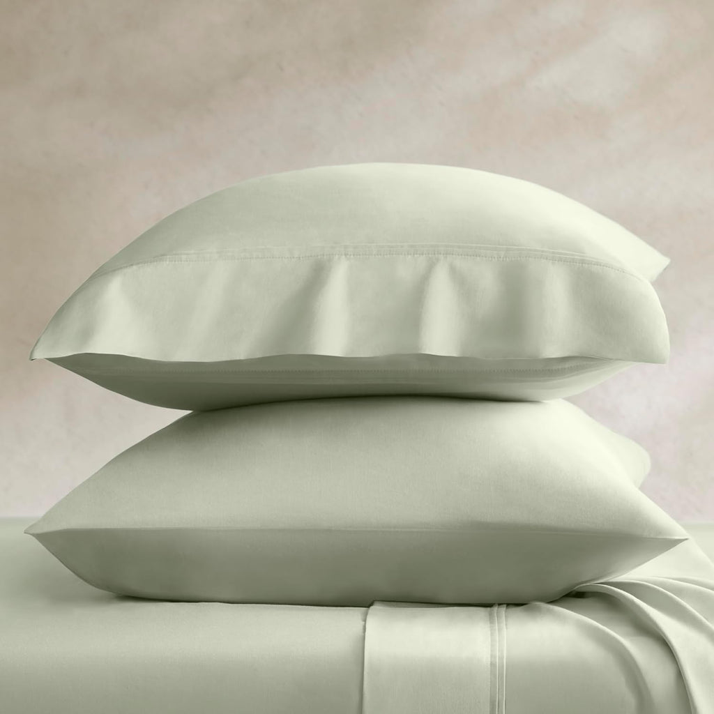 Harbor House Luxury 100% Egyptian Cotton Sheet Set, 400 Thread Count Sateen Weave, Soft & Breathable Bed Sheets with Deep Pocket, 4-Piece Cal King Bedding Set, Sage