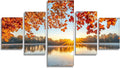 Sunset Diamond Art 5 Piece Diamond Painting Landscape 5D DIY Full Square Drill Dimond Art Paintings Crystal Crafts for Adults Gem Painting for Home Decor, Large Artwork for Wall 40 x 80 Inch, Model168