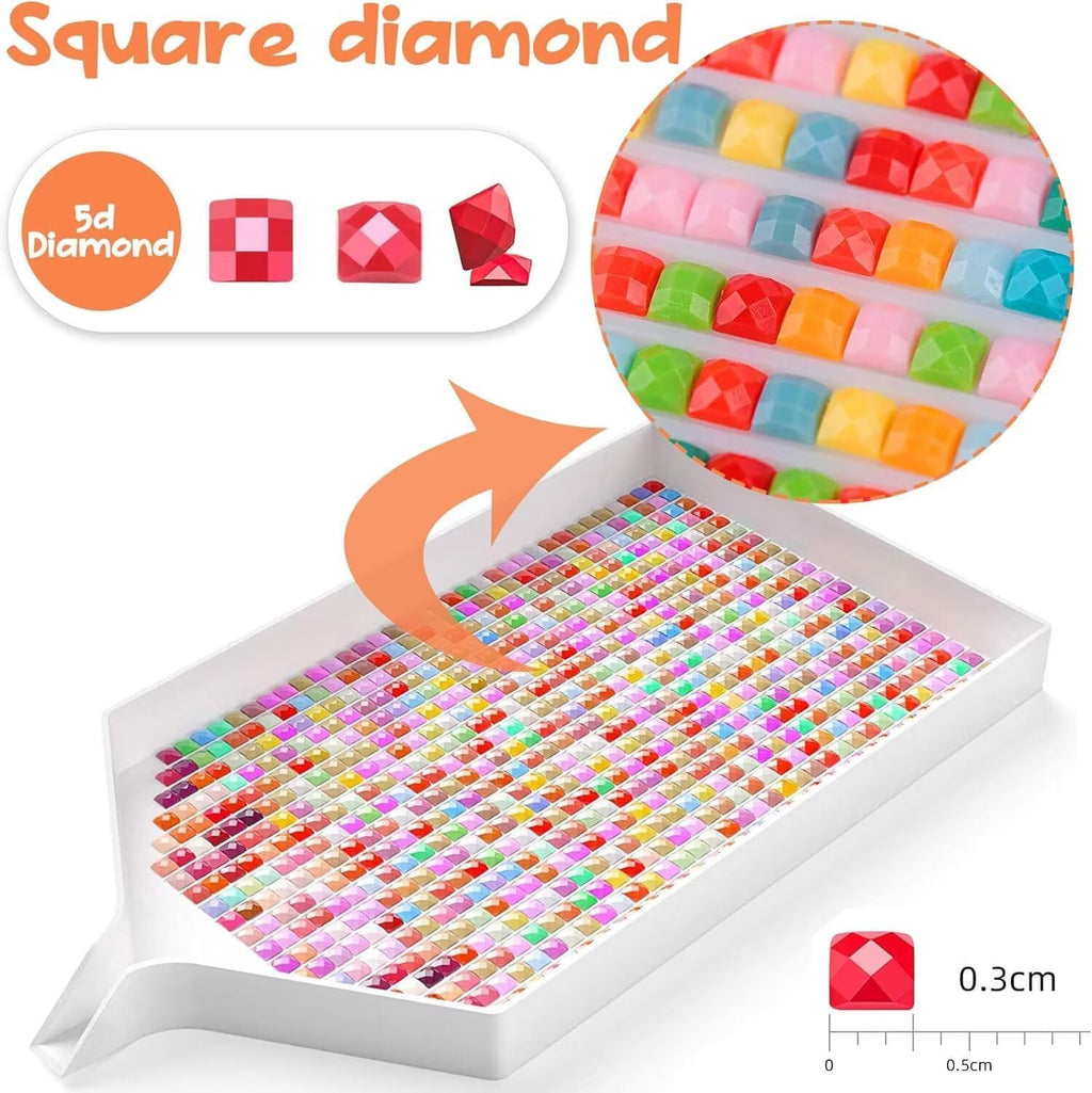 Angel Girl Diamond Art Kits for Adults, 5D Diamond Painting Kits for Adults Beginners, DIY Full Square Drill Gem Art Kits, for Room Bedroom Living Room Bathroom Wall Decor Gifts 32x76 Inch j-745