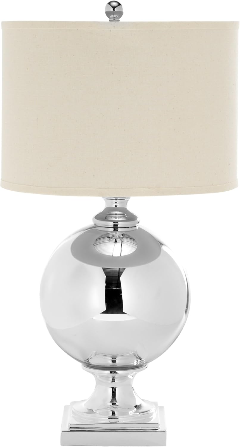 SAFAVIEH Lighting Collection Icott Modern Mercury Glass 28-inch Bedroom Living Room Home Office Desk Nightstand Table Lamp (LED Bulb Included)