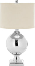 SAFAVIEH Lighting Collection Icott Modern Mercury Glass 28-inch Bedroom Living Room Home Office Desk Nightstand Table Lamp (LED Bulb Included)
