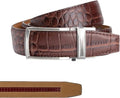 Nexbelt Aluminum Alligator Ratchet Golf Belt – For Casual Wear and Golfing - Quick Release Button – Fits up to 50' Waist
