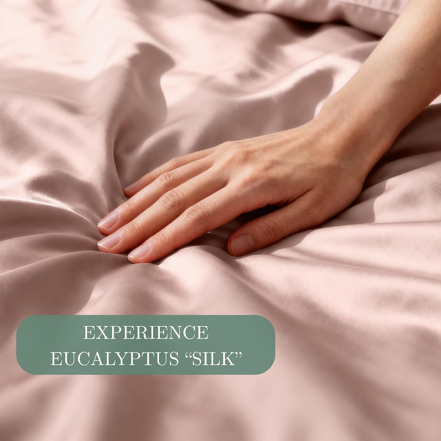 CASILVA Eucalyptus Sheets - Infused with Silver for Anti-Odor, Softer Than Silk Fibers, More Cooling Than Cotton - Perfect for Hot Sleepers & Sensitive Skin - 100% Tencel Lyocell - Queen Sheet Set