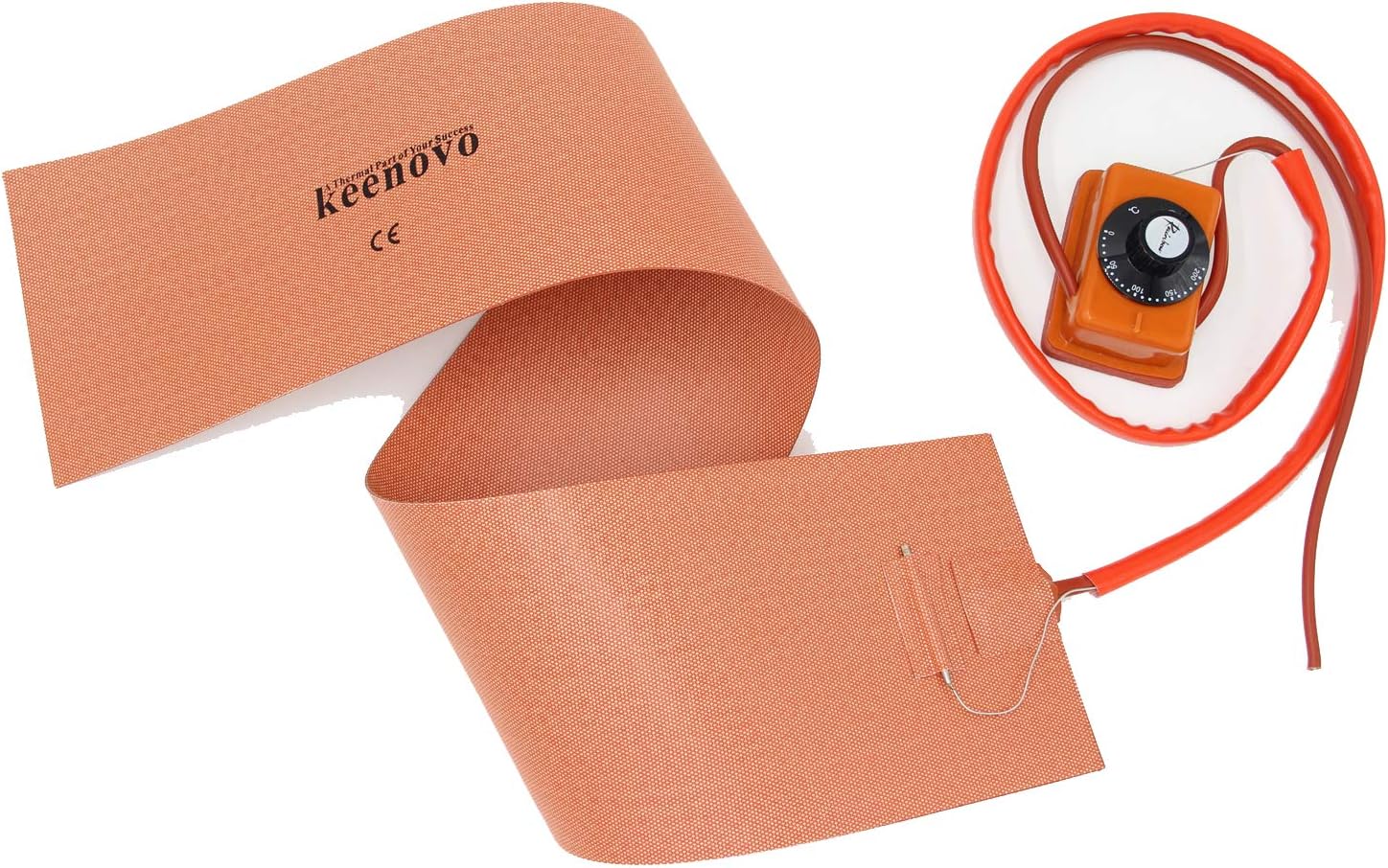 6' X 36' 650W 120V w/Rainbow Thermostat ~200 Deg C KEENOVO Silicone Heater Heat Blanket for Musical Instrument Guitar Side Bending Machines, Custom Design Welcome