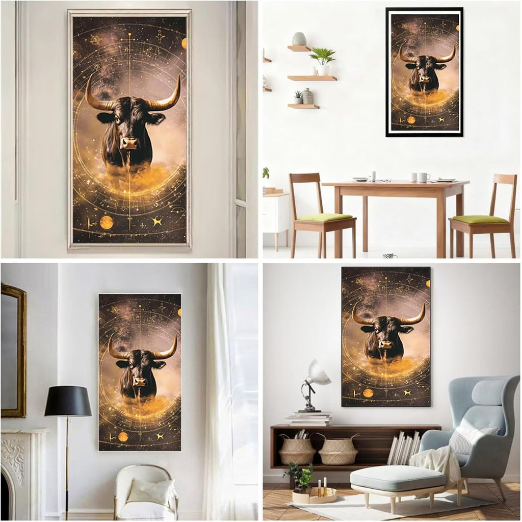 Diamond Art Kits for Adults Ox Diamond Painting Kits 5D DIY Round Dream Full Drill Dimond Art Paintings Crystal Rhinestones Crafts for Adults for Gift Home Wall Decor, Large Size 40 x 80 Inch,Model867