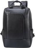 TIDING Genuine Leather 15.6 Inch Laptop Business Backpack for Men & Women, Professional Work Casual Daypack Waterproof Travel Outdoor Bag