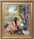 DECORARTS In the Meadow by Pierre -Auguste Renoir Giclee Prints Framed Art for Wall Decor. Framed Size: 30x26
