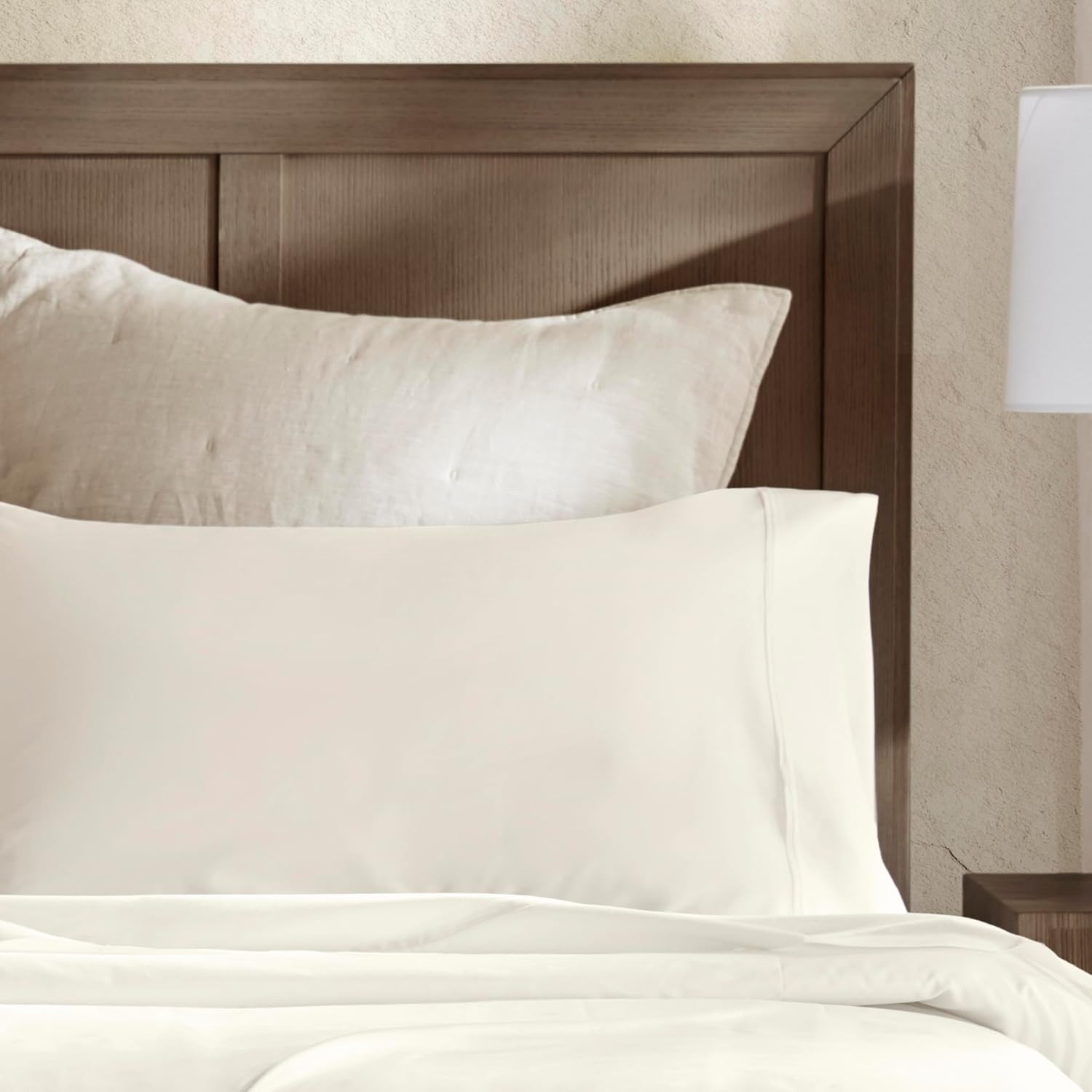 Harbor House Luxury 100% Egyptian Cotton Sheet Set, 400 Thread Count Sateen Weave, Soft & Breathable Bed Sheets with Deep Pocket, 4-Piece Queen Bedding Set, Ivory