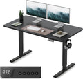 FEZIBO Electric Standing Desk Adjustable Height, 55 x 24 Inch Sit and Stand Desk, Home Office Desk, Ergonomic Computer Workstation, Black