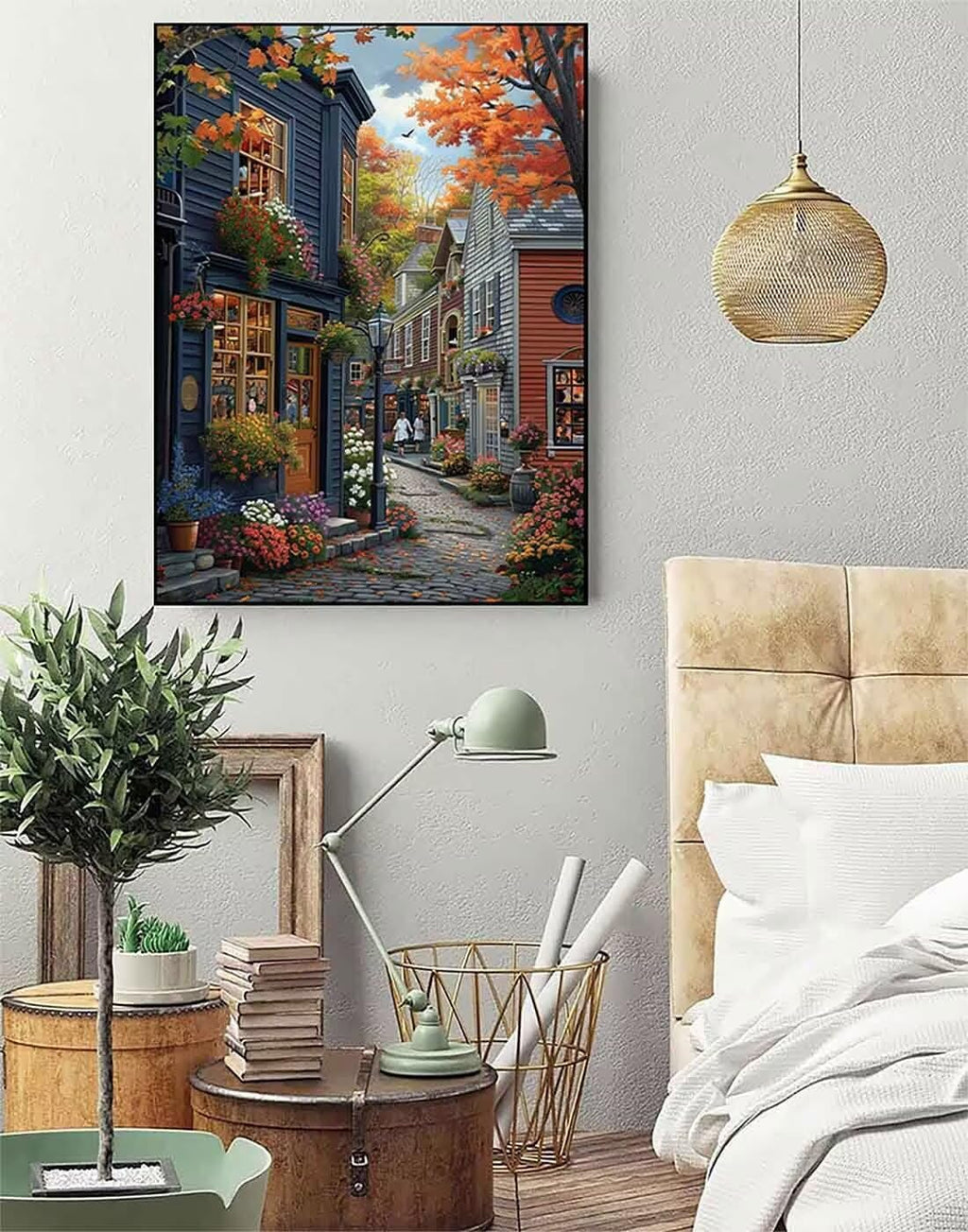 City Diamond Art Kits for Adults Beginners, London Diamond Painting Large 36 X 48inch, 5D Gem Art Crafts for Adults Mosaic Kits, Full Drill Square Dimond Dots Crystal Paintings, Home Decor -zjn2506VT