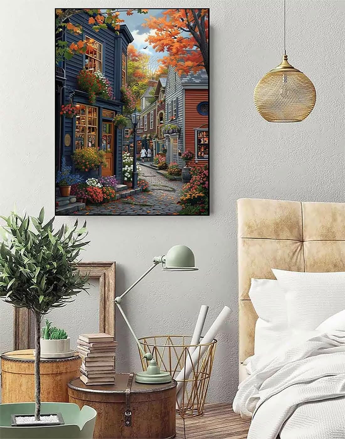 City Diamond Art Kits for Adults Beginners, London Diamond Painting Large 40 X 54inch, 5D Gem Art Crafts for Adults Mosaic Kits, Full Drill Square Dimond Dots Crystal Paintings, Home Decor -zjn250692