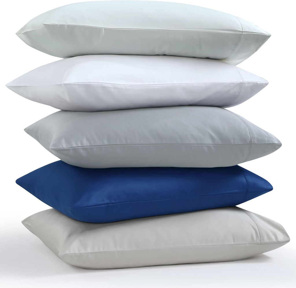 Tribeca Living 1000 Thread Count Egyptian Cotton Sheets Queen Size - Silky Smooth Sateen Weave for Luxurious Sleep - 22 Inch Deep Pocket 4-Piece Set in White