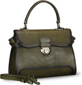 Genuine Leather Purses and Handbags for Women Vintage Real Leather Shoulder Bag Crossbody Purses Satchel Bag with Strap