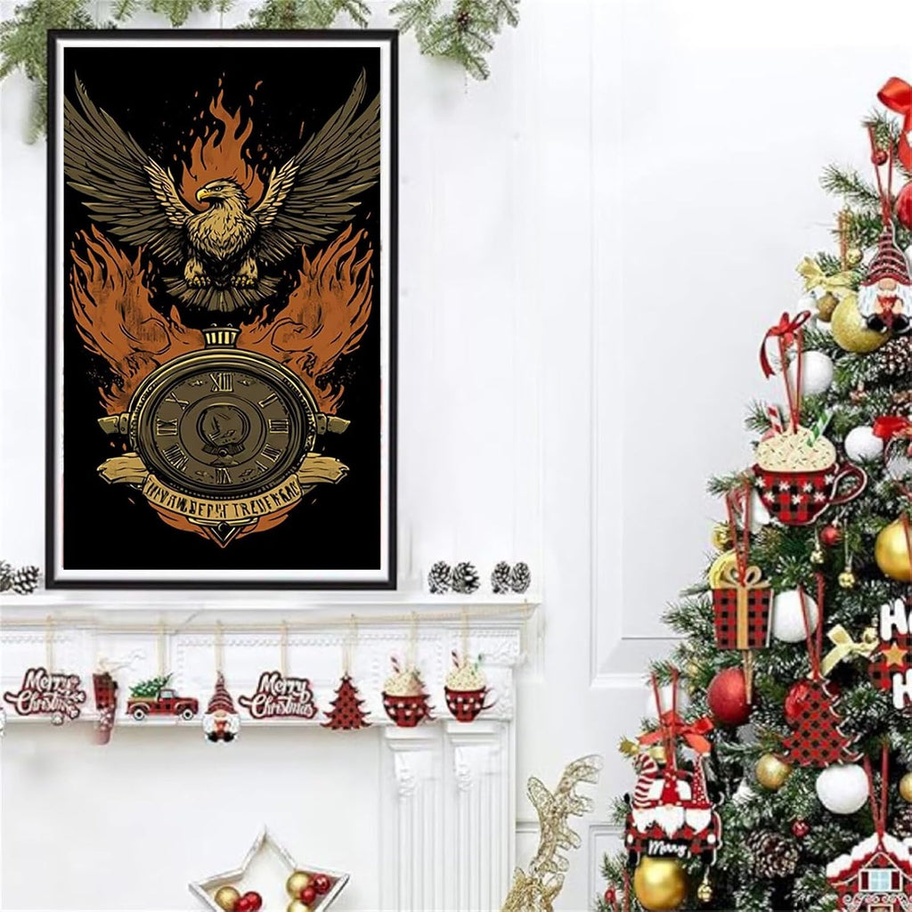 Diamond Art Kits for Adults Eagle Diamond Painting Kits, 5D DIY Square Animal Full Drill Dimond Art Paintings Rhinestones Crafts for Adults for Gift Home Wall Decor, Large Size 40 x 80 Inch, Model996