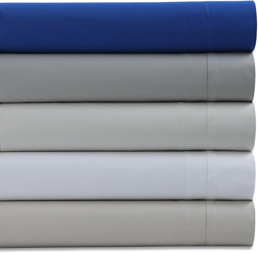 Tribeca Living 1000 Thread Count Egyptian Cotton Sheets Queen Size - Silky Smooth Sateen Weave for Luxurious Sleep - 22 Inch Deep Pocket 4-Piece Set in White