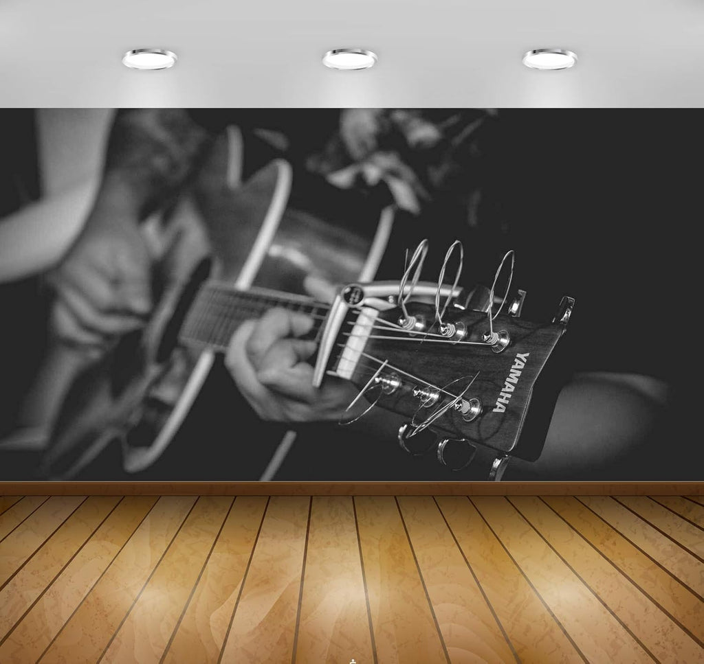Avikalp Exclusive Awi4687 Black and White Music Instrument Song Full HD Wallpapers (365cm x 304cm)