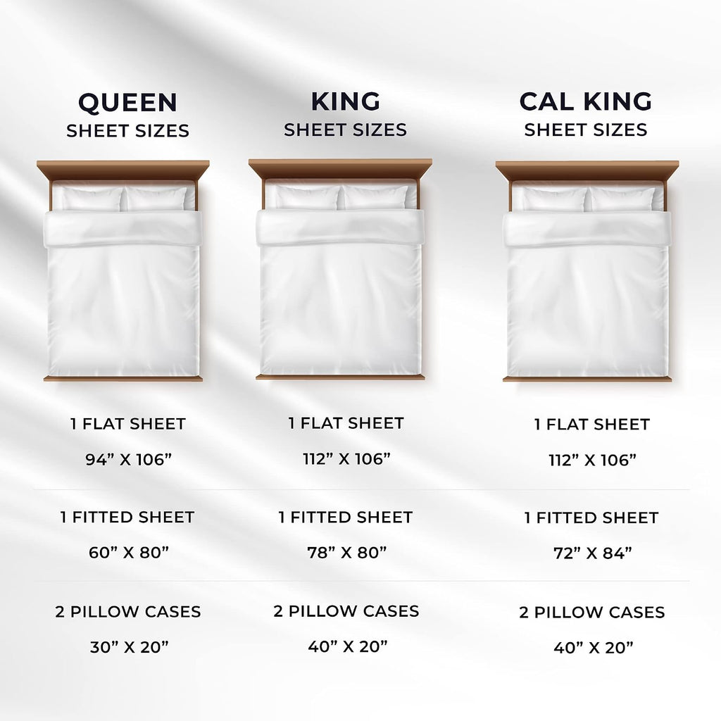 Tribeca Living Bed Sheet Set, Soft Egyptian Cotton Sateen Solid Sheets and Pillowcase Set, Extra Deep Pocket, 600 Thread Count, 4-Piece Luxury Bedding, King, Sky Blue