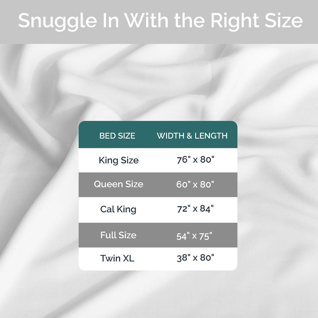 Viscose Bamboo Sheets Queen Size 4PC Set - Cooling Bedding for Hot Sleepers with Moisture Wicking Technology - Silky Soft 18 Inch Deep Pocket - Storm 60'x 80'