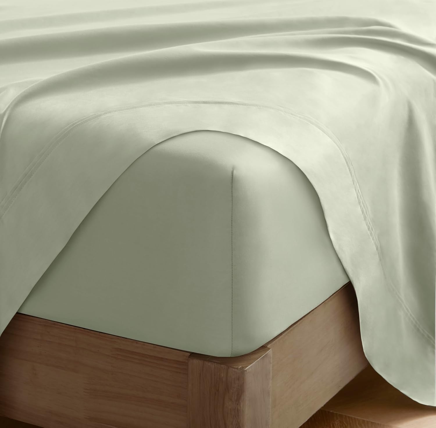 Harbor House Luxury 100% Egyptian Cotton Sheet Set, 400 Thread Count Sateen Weave, Soft & Breathable Bed Sheets with Deep Pocket, 4-Piece Cal King Bedding Set, Sage