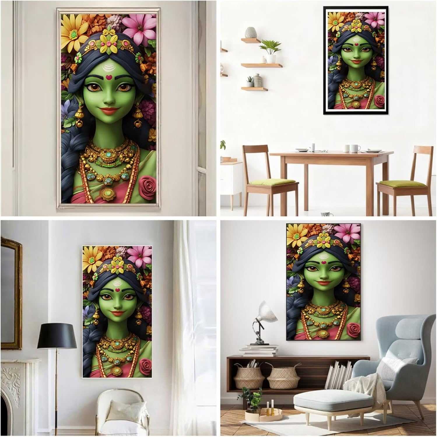 Diamond Art Kits for Adults Woman Diamond Painting Kits, 5D DIY Square Abstract Full Drill Dimond Art Paintings Crystal Crafts for Adults for Gift Home Wall Decor, Large Size 40 x 80 Inch, Model684