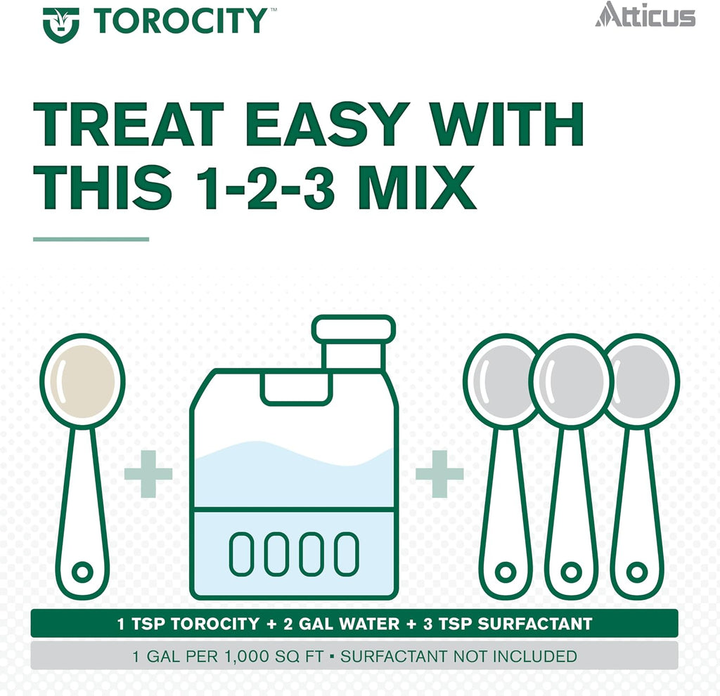 Atticus Torocity Herbicide (1 Gal) - (Compare to Tenacity) - Mesotrione Concentrate - Selective Weed Killer for Lawns and Turf Grasses - Pre and Post Emergent Control