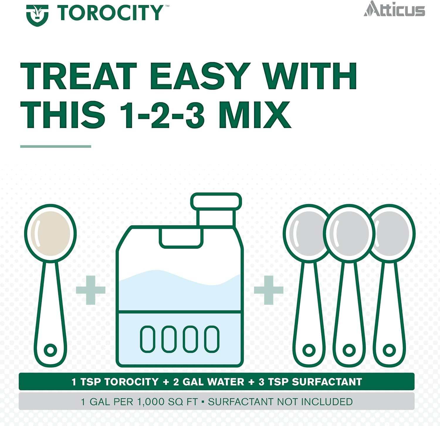 Atticus Torocity Herbicide (1 Gal) - (Compare to Tenacity) - Mesotrione Concentrate - Selective Weed Killer for Lawns and Turf Grasses - Pre and Post Emergent Control