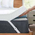 PERLECARE King Mattress Topper - 3 Inch Cooling Memory Foam Mattress Pad Made with CertiPUR-US® Certified Foam, Bed Topper with Bamboo Cover,Removable & Washable & Non-Slip