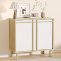 Sideboard Buffet Cabinet with Storage, Adjustable Shelf, Wooden Mid Century Accent Coffee Bar Cabinet for Living Room, Kitchen, Entryway, Hallway