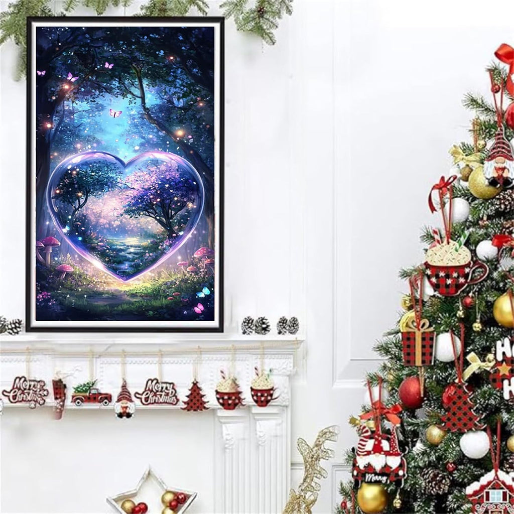 Diamond Art Kits for Adults Abstract Diamond Painting Kits, 5D DIY Round Love Full Drill Dimond Art Paintings Rhinestones Crafts for Adults for Gift Home Wall Decor, Large Size 36 x 72 Inch, Model699